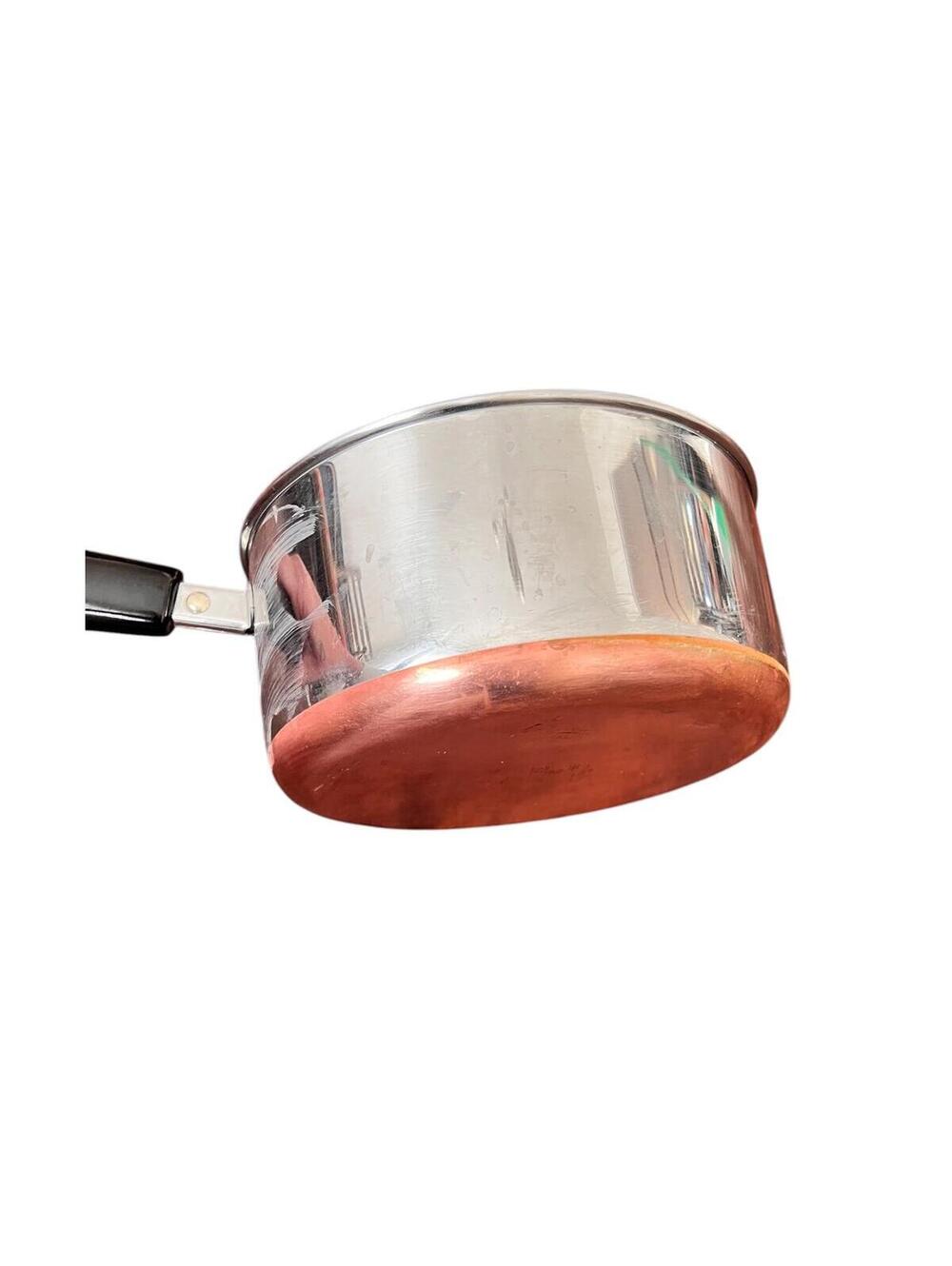 Revere Ware 2 QT Pot With Lid - Stainless Steel Copper Bottom